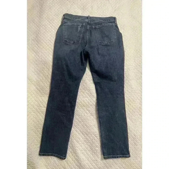 Old Navy Blue Boyfriend Straight Crop Jeans Womens Size 4 J25 - Picture 3 of 3